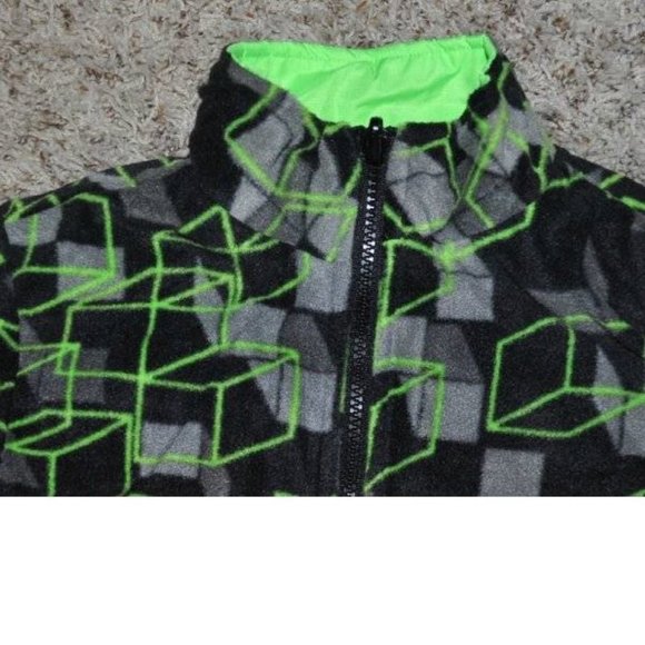 Boys All Weather Jacket 4/5 Black Green 4 in 1 Winter Spring Fall Athletech - Picture 11 of 15
